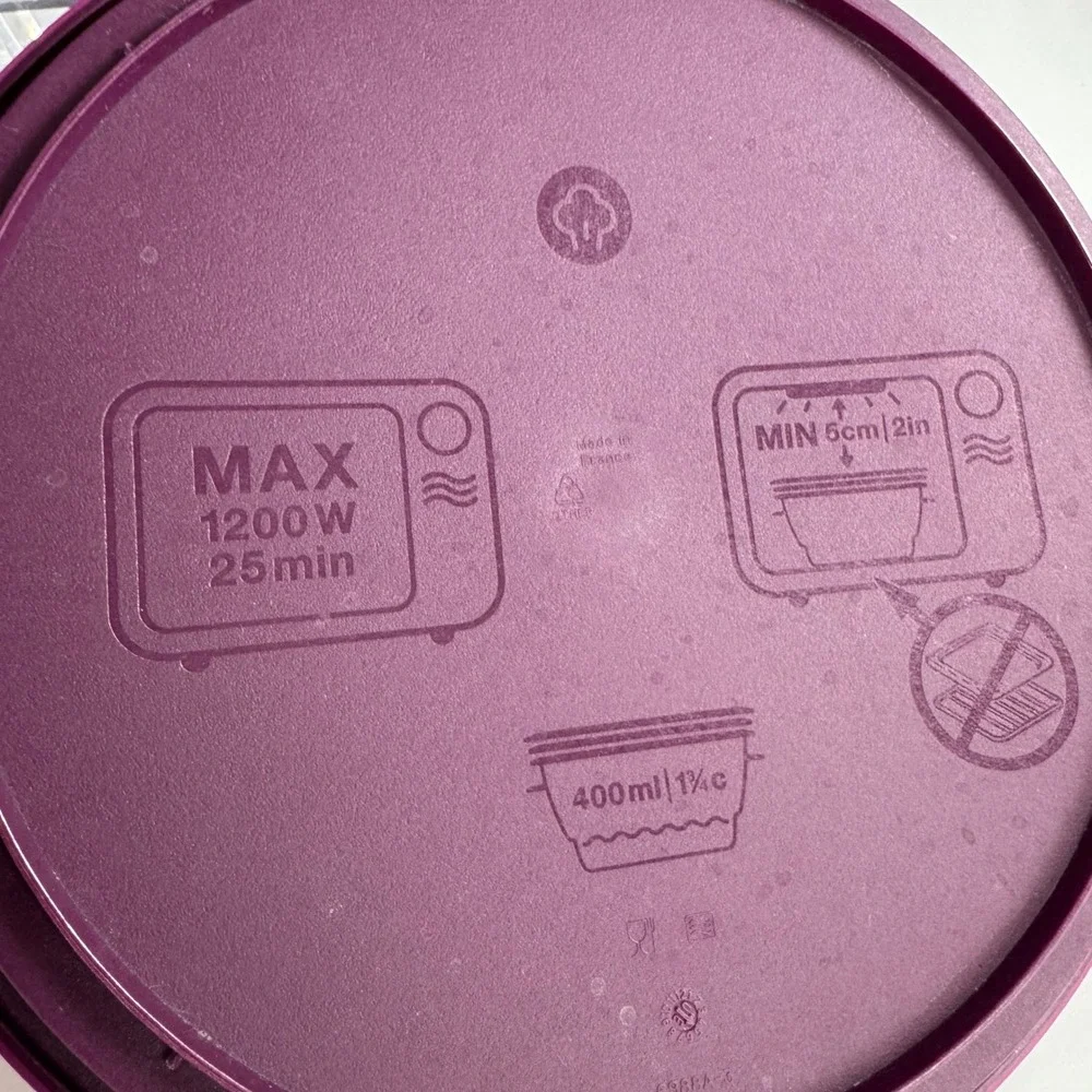 Tupperware Purple SMART STEAMER 4 Pc. Microwave Cooker Set